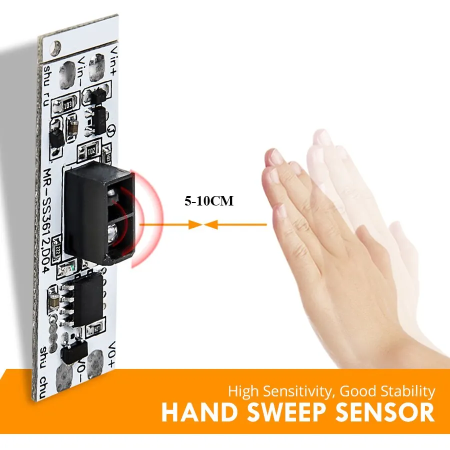 Smart Switch Module Sensor Motion Detector Finger Hand Sweep Sensor DC 12V 24V 3A Maximum 36W Power Light Switches Smart Switch Module Sensor Motion Detector Finger Hand Sweep Sensor DC 12V 24V 3A Maximum 36W Power Light Switches