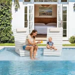 HDPS Pool Lounge Chairs Set of 2, Use in Pools Lounge Chairs up to 10-Inches of Water, Chaise Chairs with Headrest 6