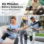 Electric Cordless Thermal Knee Pad Brace Massager 3 in 1 for Shoulder Elbow Joint Care Knee Support Muscle Relax Hot Compress 4