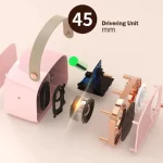 Retro Bluetooth-compatible Speaker Cute Mini Speaker with FM Radio Wireless Speaker with TWS Music Player Hifi Stereo TF USB 2