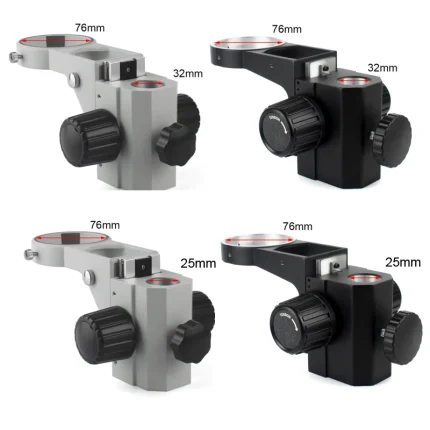 Stereo Microscope Head Holder Focus Adjustment Arm Microscope Ring Arbor Stand Bracket Diameter 76mm 25mm/32mm Accessories
