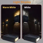Solar Light Outdoor Up and Down Wall Washer Light Waterproof Solar Lamp for Garden Street Landscape Balcony Yard Porch Decor 3