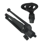 Microphone Stands Desktop Tripods Mini Portable Table Stand Adjustable Mic Stand Mic Clip Holder Bracket Lightweight Brackets 4
