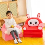 Cute fashion Kids Girl Princess Sofa Children Sofa removed and washed Children's couch Cartoon lazy folding sofas Furniture 2