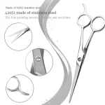 Hairdressing Barber Hair Scissor for Professional Hairdressers Barbers Stainless Steel Hair Cutting Shears For Salon Barbers 5