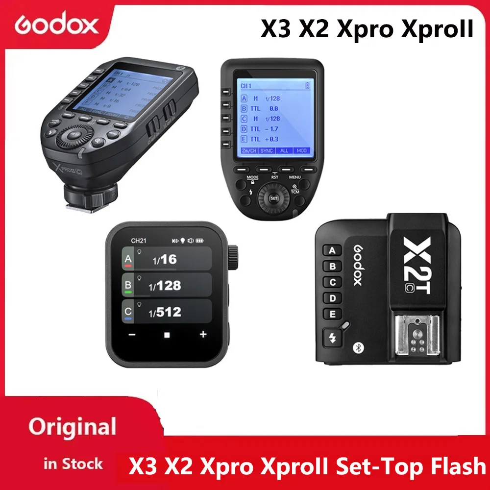 Godox X3 X2 Xpro XproII Set-Top Flash Flash Trigger TTL 1/8000s HSS LCD Screen for Canon Nikon Sony FujiLeica Camera Photography Godox X3 X2 Xpro XproII Set-Top Flash Flash Trigger TTL 1/8000s HSS LCD Screen for Canon Nikon Sony FujiLeica Camera Photography