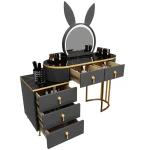 Modern Luxury Vanity Table Storage European Big Study Corner Women Organizer Dressing Table Girl Penteadeira Chinese Furniture 5