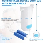 Sock Aid Kit Slider Sock Helper Putting On Socks Stockings Mobility Aids, Easy to Use Than Sock Aid Stocking Slider with Finger 4
