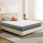10/12/14 Inch Queen Size Mattress Hybrid Mattress,Fiberglass Free,Medium Feel,Motion Isolation,Certified Safe,Mattress in A Box 2