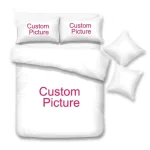 Custom Photo 3pcs Duvet Cover Set Personalized Images Bedding Set Comforter Cover Queen King Full Size Bedroom Decor 2