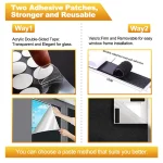 100% Blackout Curtain Removable Portable Travel Blocking Darkest Window Film Cloth Temporary DIY No Drill Blackout Curtains 4
