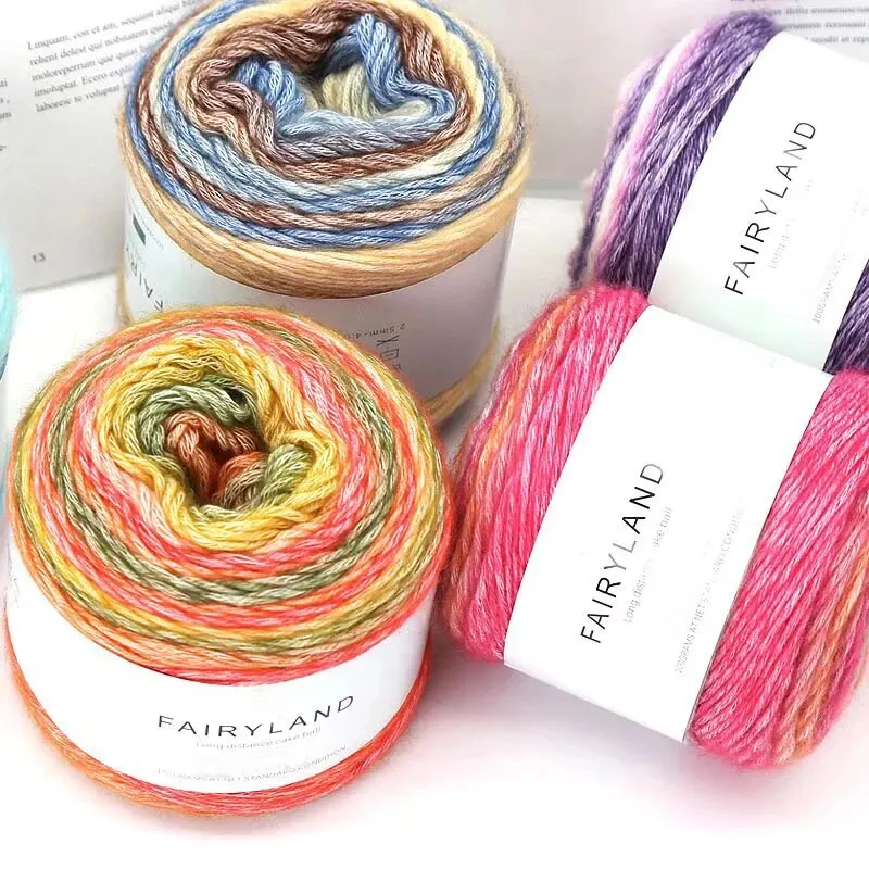 1pc 100g Gradient Rainbow Yarn, Suitable for DIY Crochet and Knitted Warm Sweaters, Scarves, Hats, Shawls, Etc 1pc 100g Gradient Rainbow Yarn, Suitable for DIY Crochet and Knitted Warm Sweaters, Scarves, Hats, Shawls, Etc