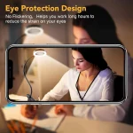 10X Magnifying Glass with 3 Color Modes LED Lighted Desk Lamp with Metal Clamp Flexible Gooseneck Magnifier for Reading Nail Art 2