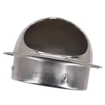 1pc Stainless Steel Vent Cap Exterior Wall Air Outlet Grille Round Heating Cooling Vent Cover Hemispherical Hood Design 5