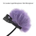 1 Piece Wind Muff Outdoor Furry Windscreen for Lavalier Lapel Microphone / Mini Microphones, Lavalier Microphone Windshield 5