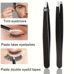 4 Pcs Set High-Quality Stainless Steel Eyebrow Tweezers  Suitable for Eyebrows Eyelashes Remove Beard Christmas Gift 6