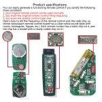 1/5PCS 433MHZ  Remote Control Garage Gate Door Opener Remote Control 433.92mhz Duplicator Clone Learning Rolling Code Car Key 4