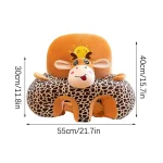 Baby Sofa Support Seat Cover Plush Chair Learn To Sit Comfortable Cartoon Toddler Nest Puff Wash No Stuffing Cradle 6