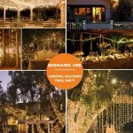 Solar Powered Fairy Lights 7M 12M 22M 32M Outdoor Waterproof LED String Lights 8 Modes for Garden Patio Tree Decor 3