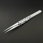 Industrial Tweezers Electronics Anti-static Curved Straight Tip Precision Stainless DIY Hand Tools Sets Forceps Phone Repair 4
