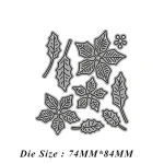 New Christmas Flower Metal Cut Dies Stencils for Scrapbooking Stamp/Photo Album Decorative Embossing DIY Paper Cards 2
