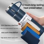 500ML Stainless Steel Vacuum Flask Gift Set Office Business Style Thermos Bottle Outdoor Hot Water Thermal Insulation Couple Cup 6