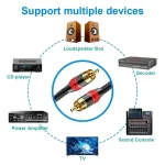 Coaxial Digital Audio RAC Cable SPDIF RCA to RCA Cable Audio Video Male for DVD Projector TV Speaker Amplifier 0.5M 1M 2M 3M 5M 6