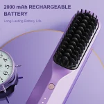 Cordless Electric Hair Brushes Straightener Brush  Heat Comb for Women Travel Portable Dryer and Straightening Brush Styler 3