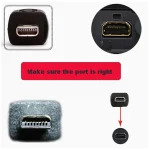USB to Mini 8pin Digital Camera Cable for Nikon Olympus Sony Casio Sanyo Fuji Panasonic Mobile Phone Core 8Pin USB Data Cable 4