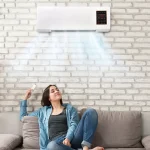 Mobile Electric Fan with Remote Control Wall Mounted Quiet Energy Saving Dual-Purpose Cooling Heater Fan for Dorm Office Bedroom 6