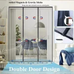 Anti Mosquito Fly Curtains For Doors Screen Magnetic Mosquito Net Door Window Automatic Closing Mesh For Kitchen Living Room 6