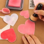 Mini Distress Stamping Tools For Card Making Pad Ink Sanding Disks Medium-Grit Sandpaper For Scrapbooking Craft Card 2
