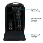 Waterproof DSLR Camera Bag Multi-functional Camera Backpack Outdoor Video Digital Camera Photo Case for Nikon Canon DSLR Lens 3