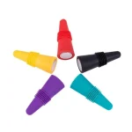 1PC Silicone Wine and Beverage Bottle Cap Set Leak Proof Champagne Bottles Sealer Stoppers Wine Cork Saver Stopper Reusable 2