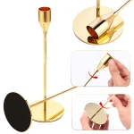 3Pc/Set European style Metal Candle Holders Fashion Simple Wedding Table Decoration Party Living Room Candlestick Christmas Tabl 3