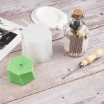 Round Hole Cone for DIY Silicone Mold Making Punch Tool Hand Drill Equipment Practical Gadget Punching Needle Candle Wick Tools 4