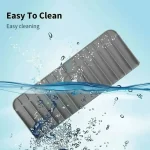 Sink kitchen countertop drying pad silicone faucet pad dishwashing soap sponge holder kitchen sink splash proof drainage pa 6