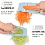 5 in 1 Multi-Functional Vegetable Chopper Onion Chopper Food Chopper Kitchen Mandoline Slicer Veggie Dicer Cutter 5