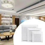 Air Vent Grille Ventilation Cover Metal window Square Vent Insect Screen Cover Aluminum Alloy Heating Cooling Grille Cover