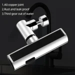 New Kitchen Waterfall Three-mode Universal Swivel Extension Faucet Splash-proof Nozzle Sink Multi-function 4