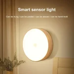 LED Smart Human Body Sensor Night Lights Emergency Automatic Lighting USB Charging Wireless Magentic Suction LED Cabinet Lights 5