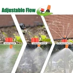 50M Micro Drip Irrigation System Automatic Plant Watering Kit with Adjustable Drippers & Hose - Outdoor Garden Misting Tools 5