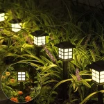 2 Pack Solar Pathway Light Outdoor Solar Lamp Waterproof Landscape Lighting for Garden Yard Patio Walkway Driveway Camping Decor 3