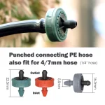 20-200PCS 2L 4L 8L Pressure Automatic Compensating Dripper Steady Flow Garden Emitter Durable Irrigation Water Regulator Dripper 3
