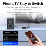 Unnlink 192KHz Digital to Analog Audio DAC Converter Bluetooth Spdif Optical Toslink Coaxial to 3.5mm Aux 2RCA Decoder 3