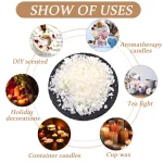 50/100/250/500/1000g Natural Soy Wax Flake For DIY Handmade Candles Crafts Additive-Free Scented Candle Raw Material Making Kit 3