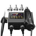 8898 2 in 1 Soldering Station Digital Display Hot Air Gun Welding Rework For Cell-Phone BGA SMD PCB IC Repair Solder Iron Tools 2