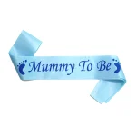 Mommy Mum To Be Sash Baby Boy Girl Baby Shower Decoration Sash Newborn Party Decoration Etiquette Belt 4