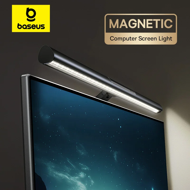 【New Sale】Baseus Magnetic Computer Screen Light Desk Lamp Laptop Hanging USB Light Table Lamp LED Monitor Light Reading Light 【New Sale】Baseus Magnetic Computer Screen Light Desk Lamp Laptop Hanging USB Light Table Lamp LED Monitor Light Reading Light