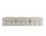 104" Minimalist Modular Sectional Sofas Modern Velvet Convertible Couches 3 Seats Living Room Sofa Sets for Office Apartment 5